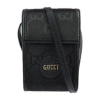 Gucci Off The Grid Shoulder Bag Leather Nylon Black GG