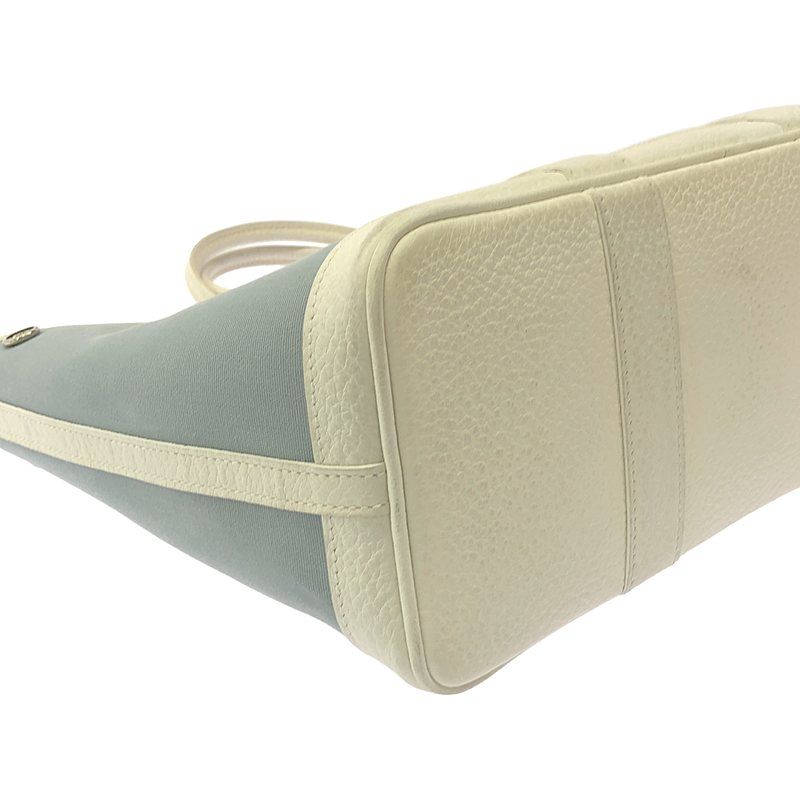 Hermes Garden Party TPM Canvas Leather Tote Bag — view 6