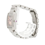 Cartier Tank Francaise SM Pink Dial Watch — view 2