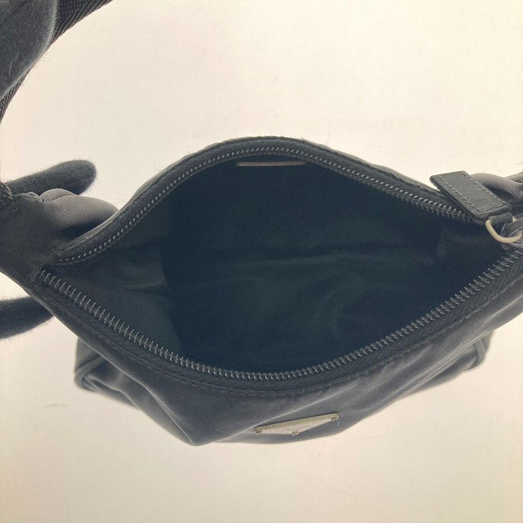 Prada Handbag Mini Triangle Logo Plate Mv515 Black — view 6