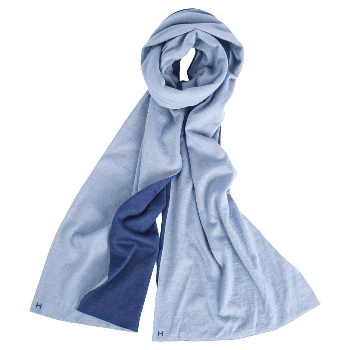 Hermes Muffler Shawl Logo Cashmere Silk Scarf — view 3