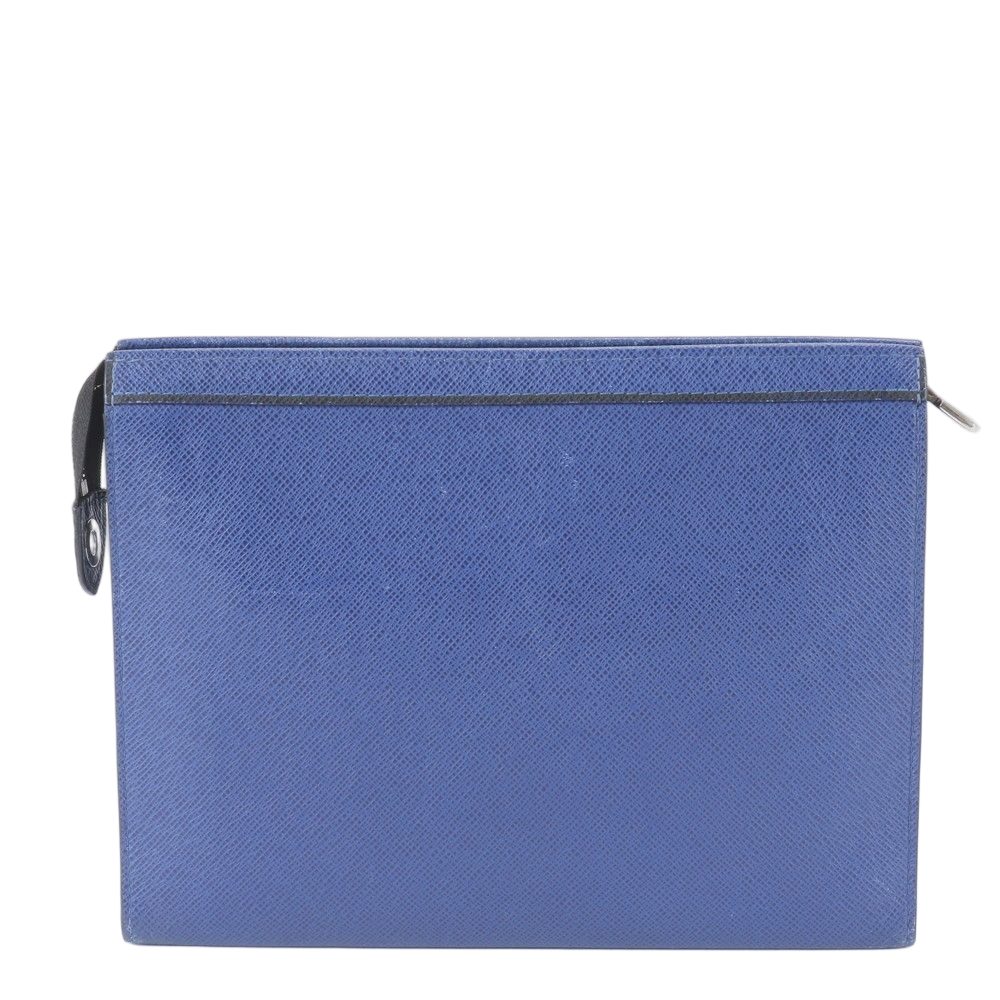 Louis Vuitton Taiga Pochette Voyage MM Leather Clutch Business — view 2