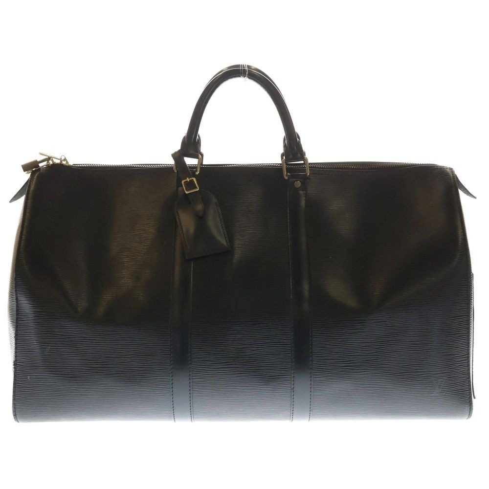 Louis Vuitton Keepall 50 Epi Boston Bag Black