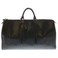 Louis Vuitton Keepall 50 Epi Boston Bag Black