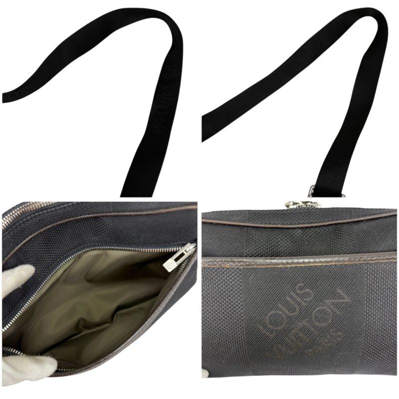 Louis Vuitton Crossbody Bag Shoulder Damier Geant Acrobat Canvas Black — view 7