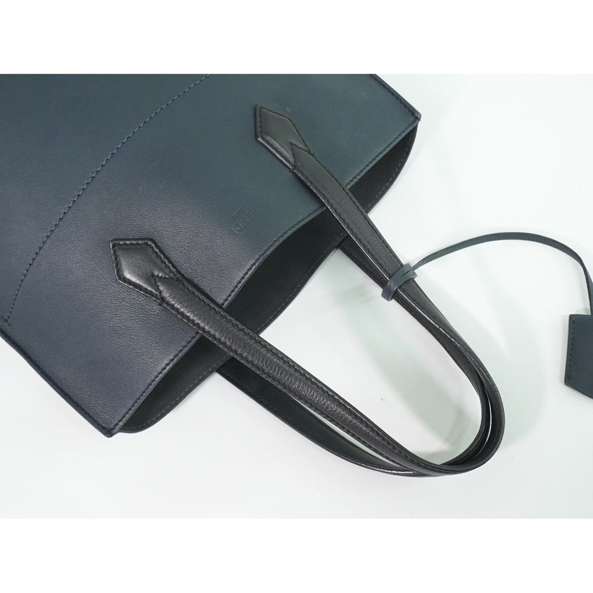 Fendi All in Shopping Tote Leather Navy — view 4