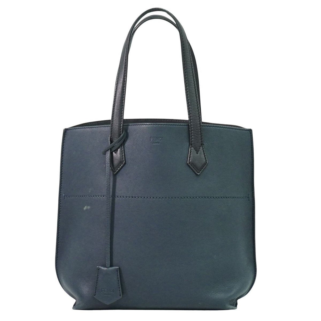 Fendi All in Shopping Tote Leather Navy