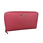 Prada Wallet Triangle Logo 1 M1188 Pink Saffianoleather