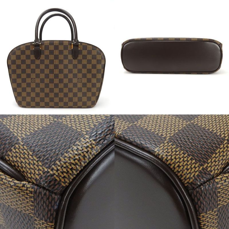 Louis Vuitton Handbag Sariah Orizzontaldamier Ebene Leather Casual — view 3
