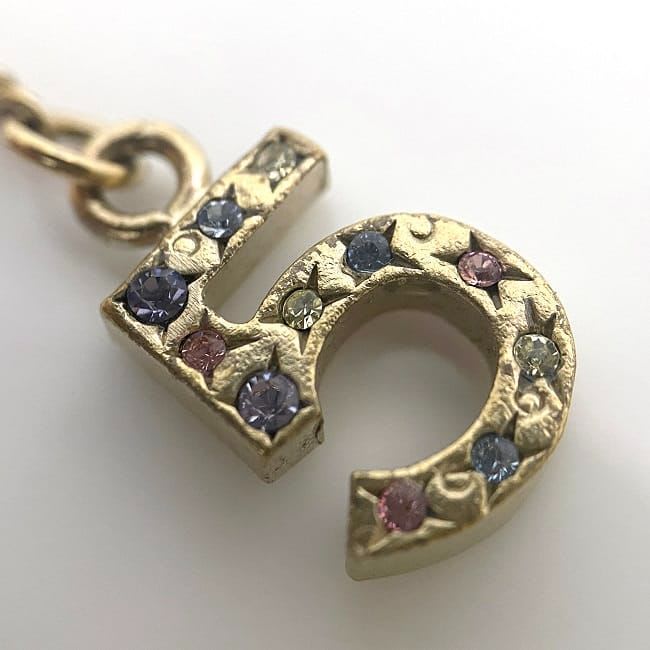 Chanel Bracelet Gold Color Stone Coco Mark No5 — view 8