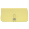 Hermes Dogon Long Wallet Togo Jaune Poussin