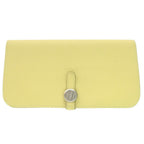 Hermes Dogon Long Wallet Togo Jaune Poussin