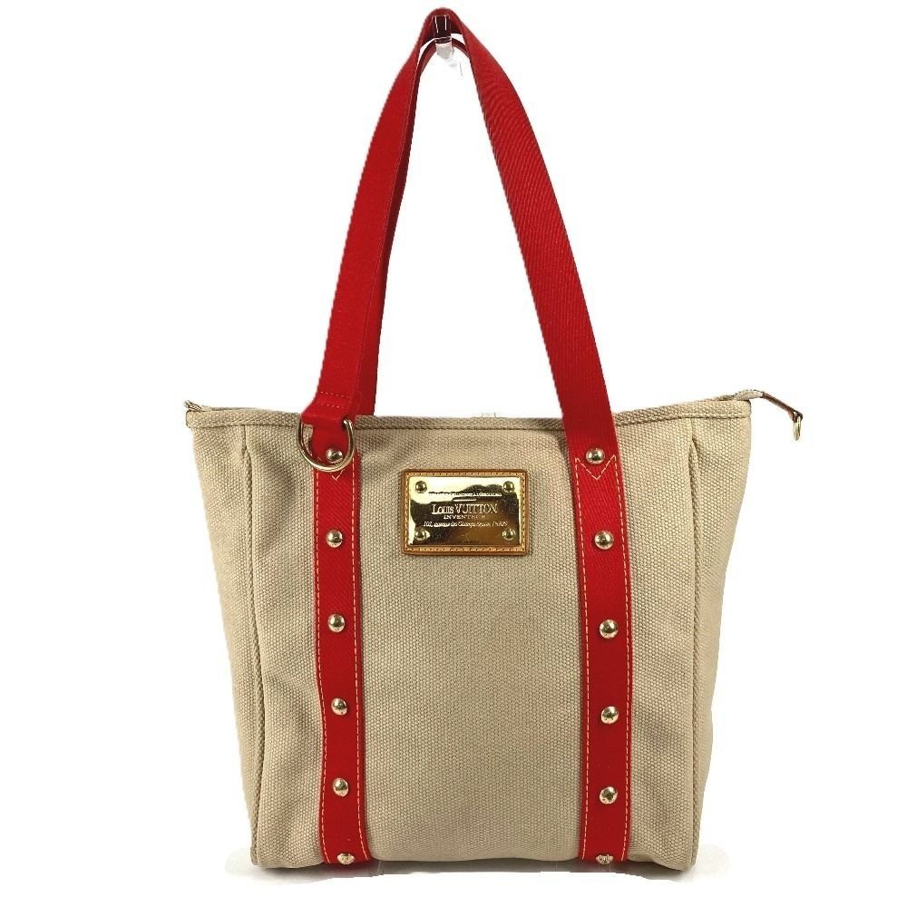 Louis Vuitton Shoulder Bag Cabas MM Canvas Beige