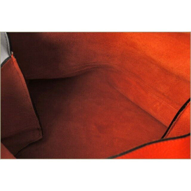 Celine Shoulder Bag Clutch ALL Soft Black Orange Khaki 17218 — view 5