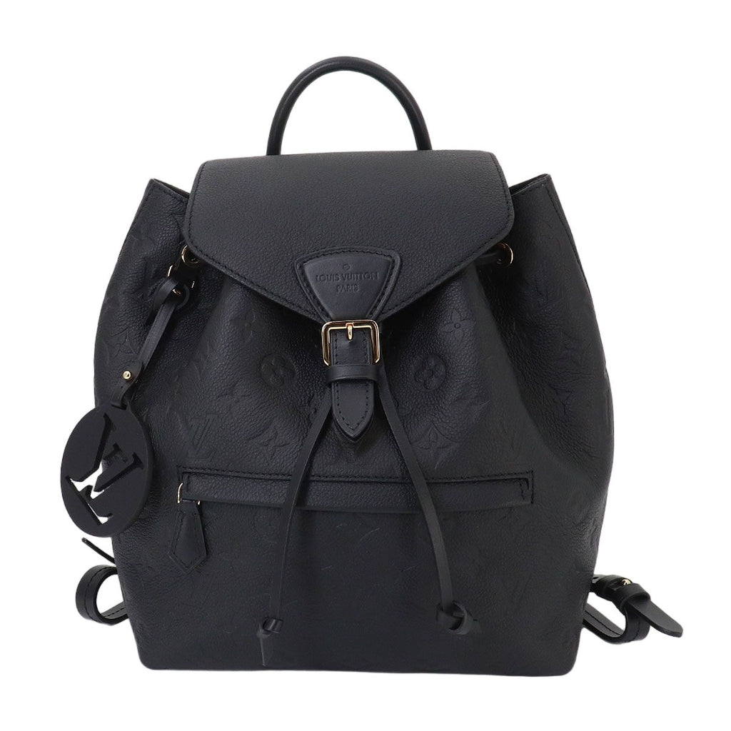 Louis Vuitton Monogram Empreinte Montsouris PM Backpack Leather Noir