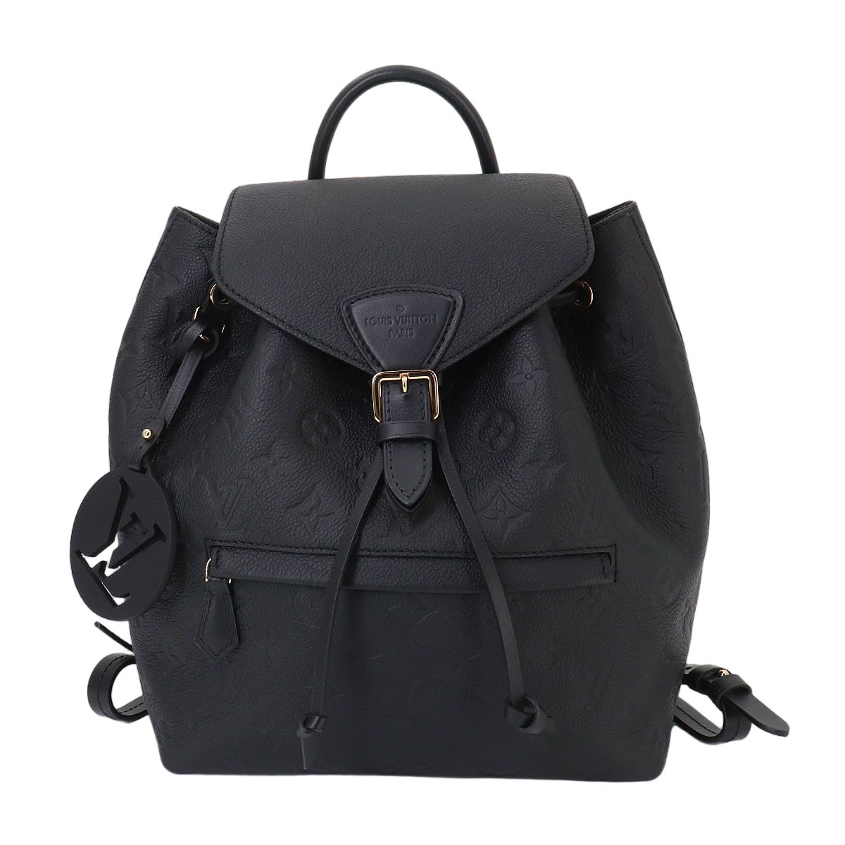 Louis Vuitton Monogram Empreinte Montsouris PM Backpack Leather Noir