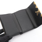 Louis Vuitton Trifold Wallet Portefeuille Capucines Compact Noir Black — view 3