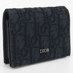 Dior Business Card Holder Oblique Jacquard