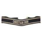 Dior Belt Size 75 Navy Beige Canvas Leather — view 2