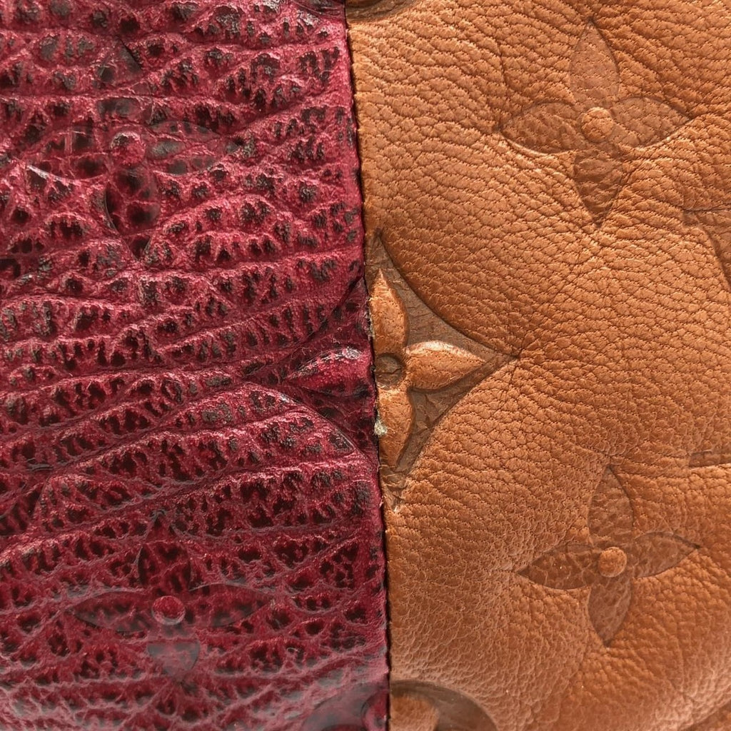 Louis Vuitton Monogram Blocks Tote Shoulder Bag Bordeaux — view 4