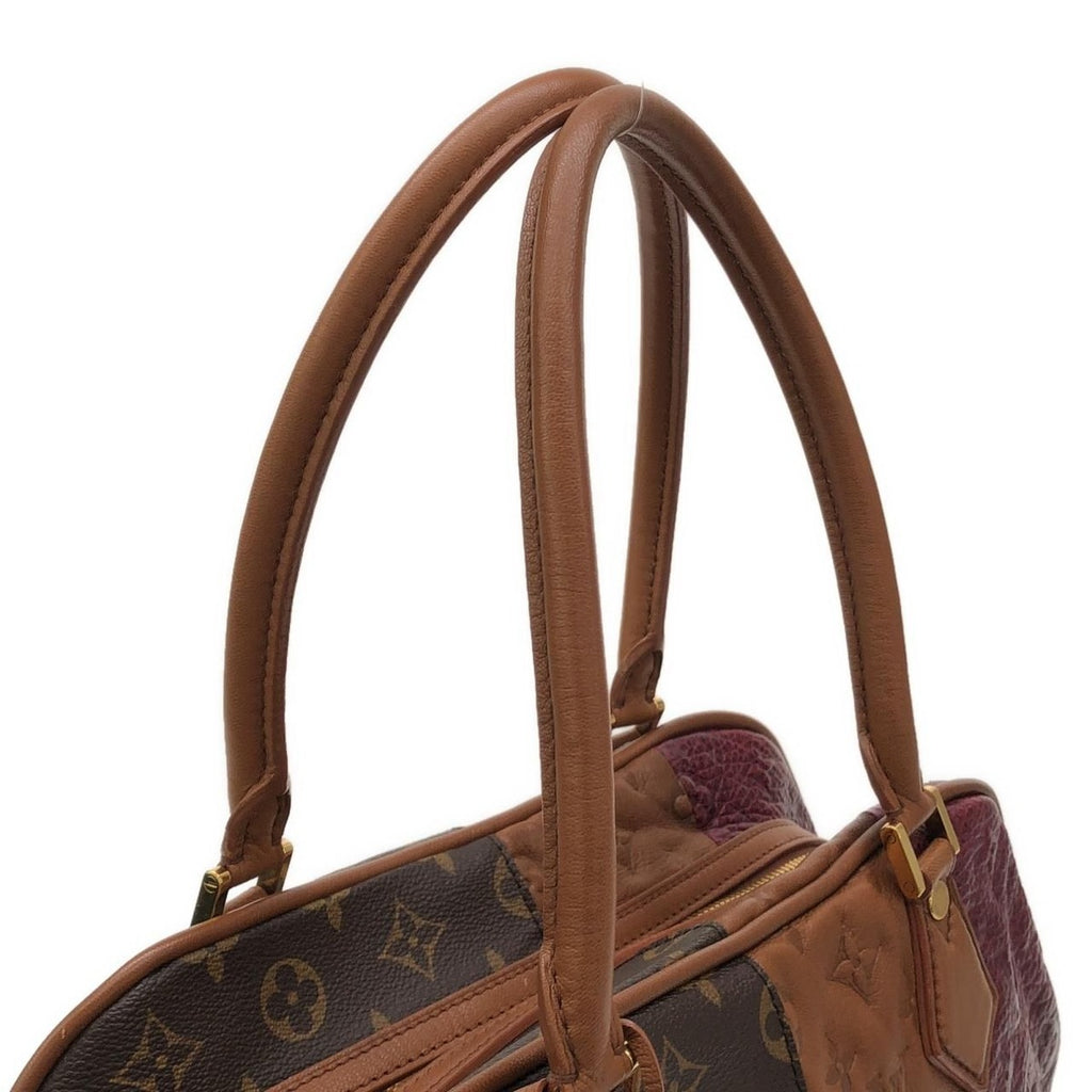 Louis Vuitton Monogram Blocks Tote Shoulder Bag Bordeaux — view 7
