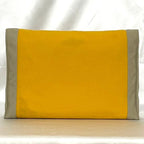 Hermes Clutch Bag Tapidocel Yellow Beige Cotton — view 3