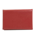 Hermes Calvi Silver Card Case Epsom