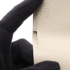 Saint Laurent Paris Trifold Wallet Compact Ivory Leather — view 7