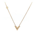 Louis Vuitton V Escential Necklace Gold Paw Nshop Item