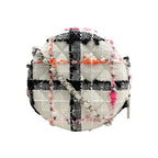 Chanel Shoulder Bag Round Mini Classic Chain Ap0245 Quilted Tweed — view 2