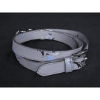 Prada Leather Flower Floral Pattern Bag Shoulder Strap Belt — view 2