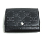 Celine Business Card Holder Triomphe Embossed Case Black 10 M243 Fqd38 si — view 2