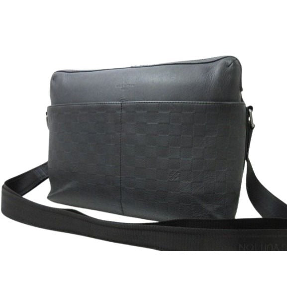 Louis Vuitton Shoulder Bag Calypso MM Onyx Damier Infini Silver — view 3
