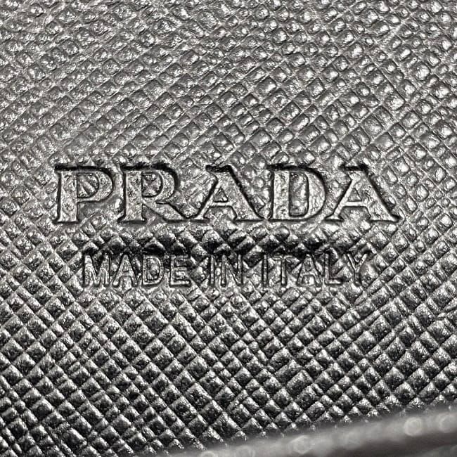 Prada Round Zipper Long Wallet Document Case — view 9