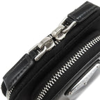 Prada Shoulder Bag Re-Nylon Smartphone Case Nylon Leather Black Silver Hardware — view 8