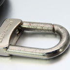 Louis Vuitton Key Holder Porte Cles Circle Metal Leather Silver Gray — view 3