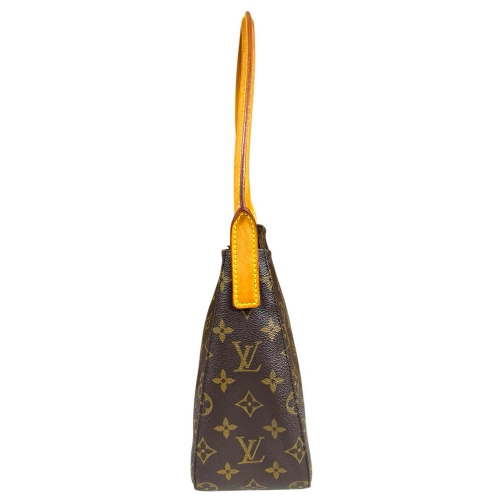 Louis Vuitton Looping MM Monogram Shoulder Bag Canvas Brown Model — view 4