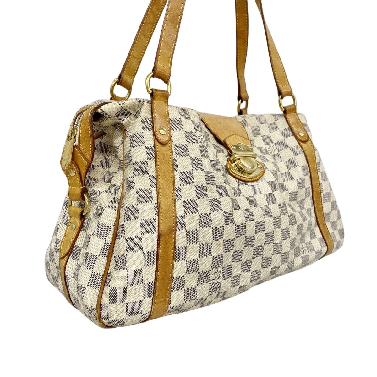 Louis Vuitton Shoulder Bag Damier Azur GM White — view 2