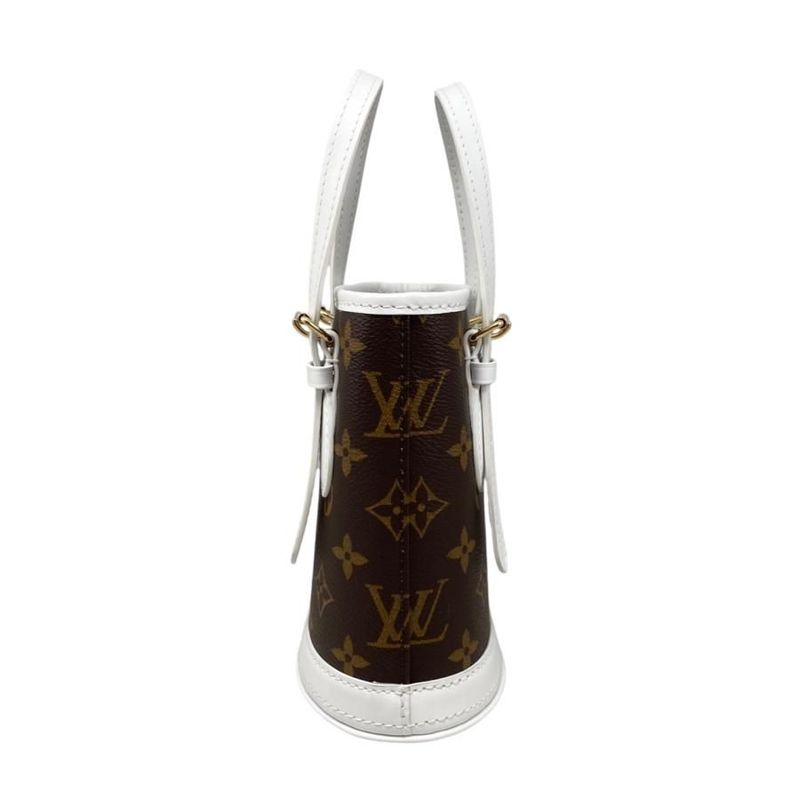 Louis Vuitton Shoulder Bag Nano Bucket Monogram White — view 3