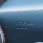 Loewe Shoulder Bag Barcelona Blue Leather — view 4