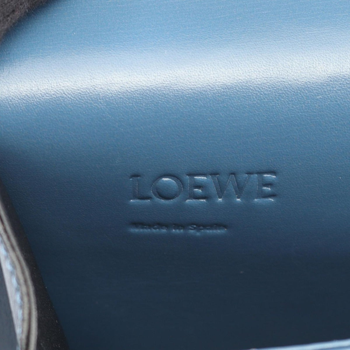 Loewe Shoulder Bag Barcelona Blue Leather — view 4