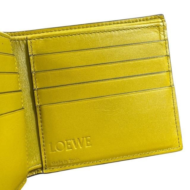 Loewe Wallet Fold Signature Bifold Compact Billfold Logo Leather — view 7