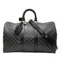 Louis Vuitton Damier Graphite Keepall Bandouliere 45 Boston Bag Shoulder