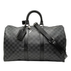 Louis Vuitton Damier Graphite Keepall Bandouliere 45 Boston Bag Shoulder
