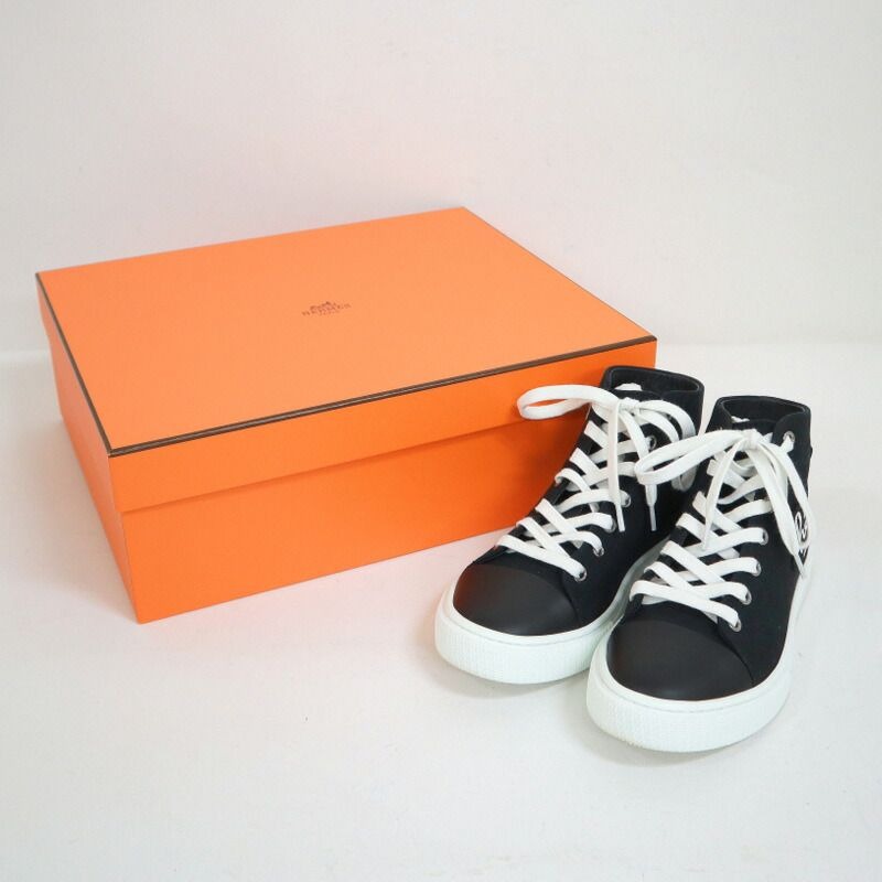 Hermes Iriko Sneakers Canvas Black 36