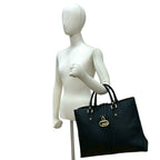 Gucci Log Gold Leather Tote — view 2