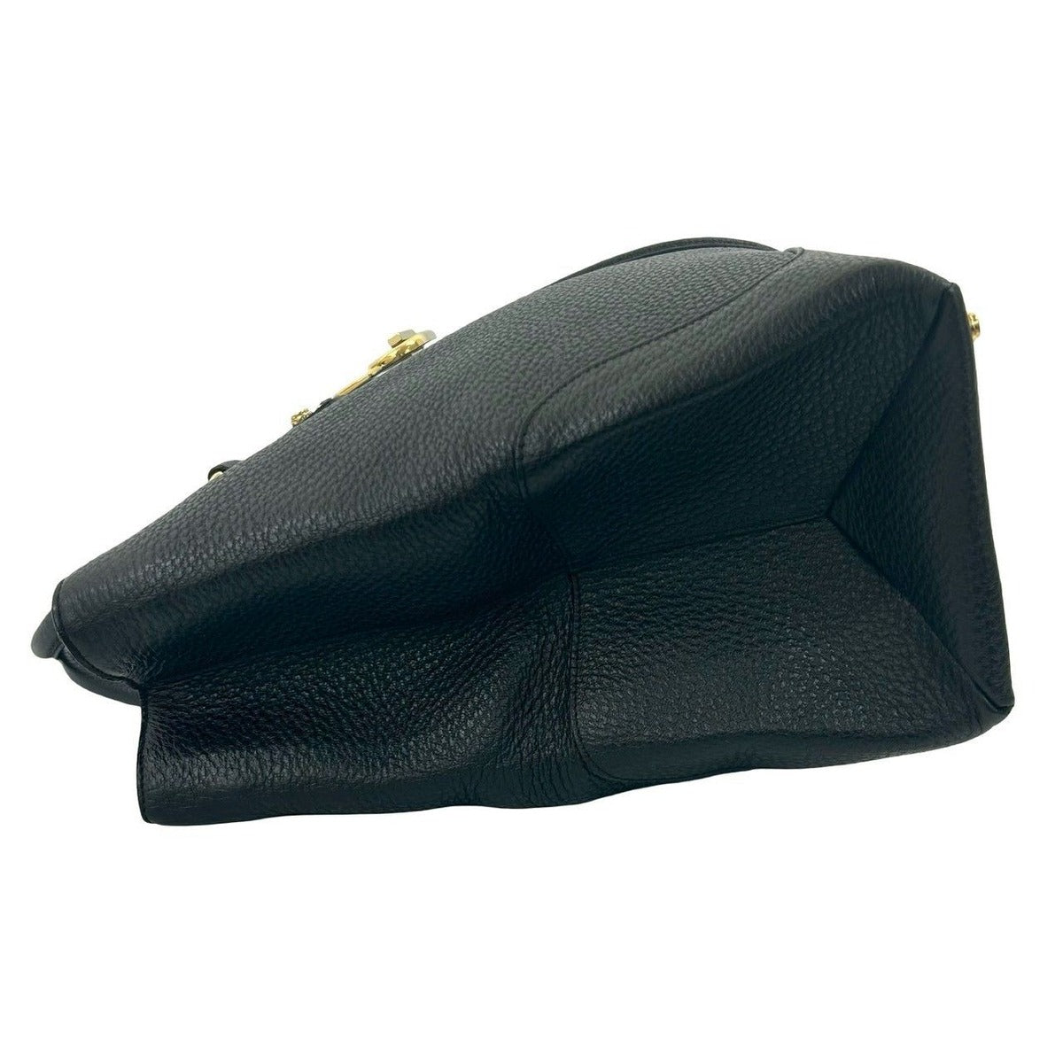Gucci Log Gold Leather Tote — view 5