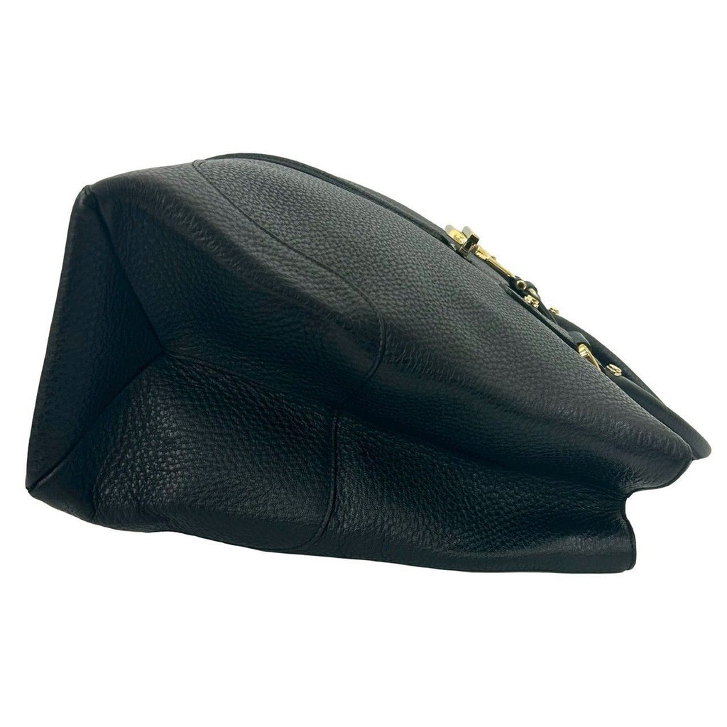 Gucci Log Gold Leather Tote — view 6
