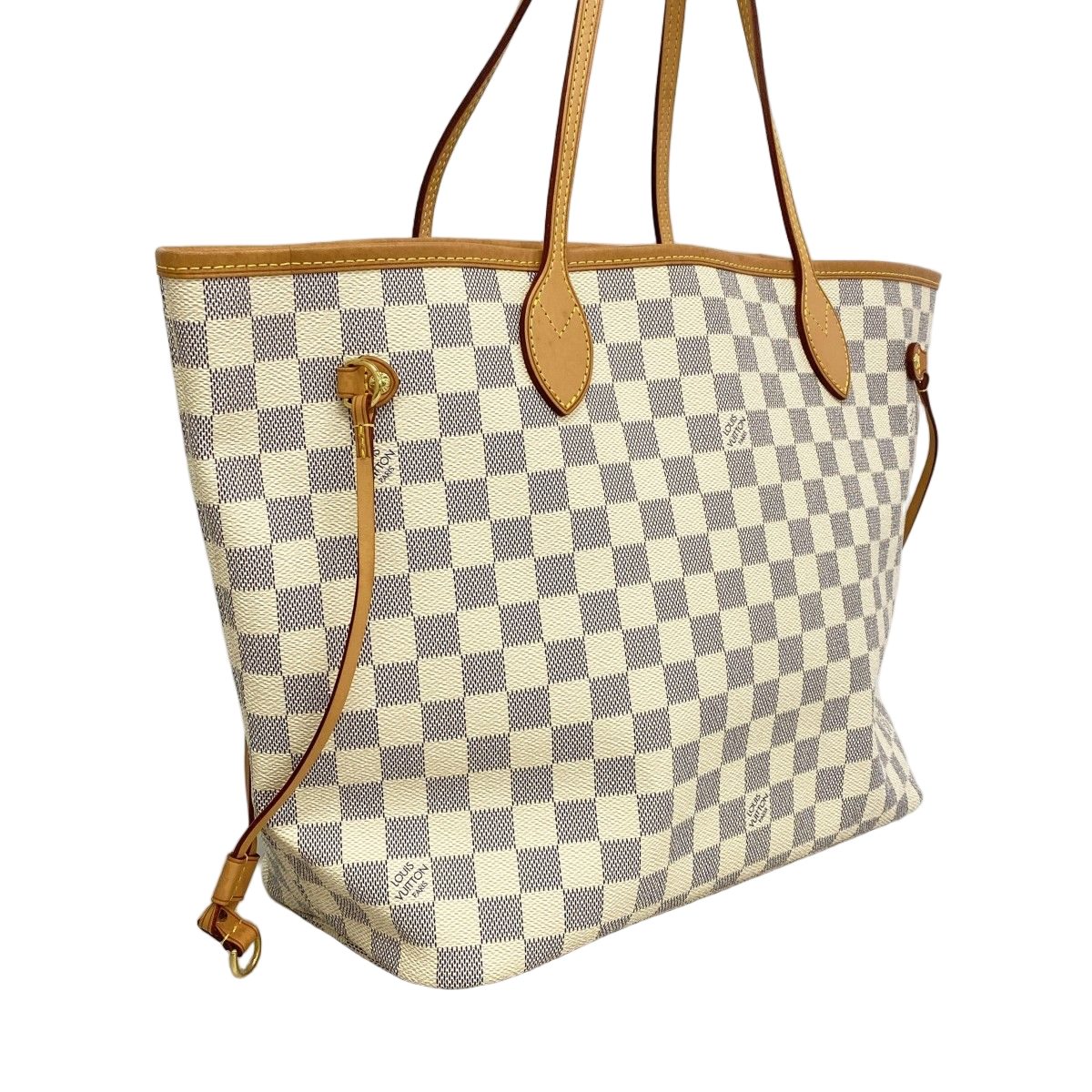 Louis Vuitton Tote Damier Azur Neverfull MM White — view 2