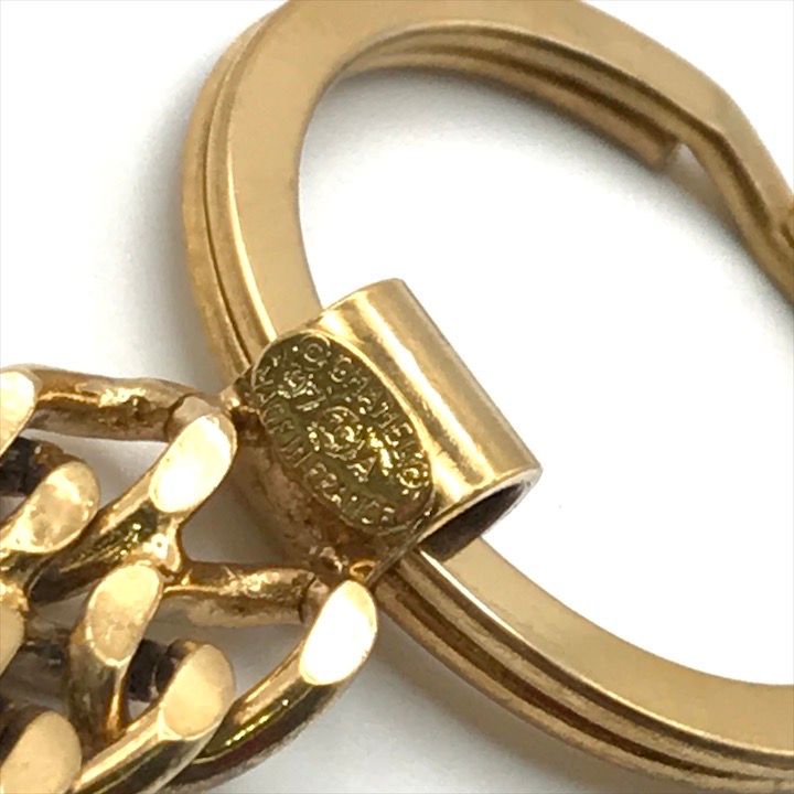 Chanel Circle CC Logo Chain Key Holder Key Ring Gold — view 4